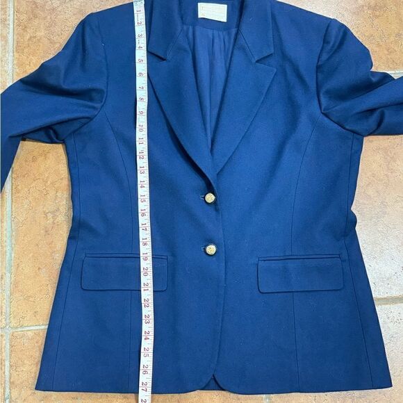 Pendleton Vintage 100% Wool Blue fully lined pants/Jacket suit Women's size 12 - Picture 15 of 15